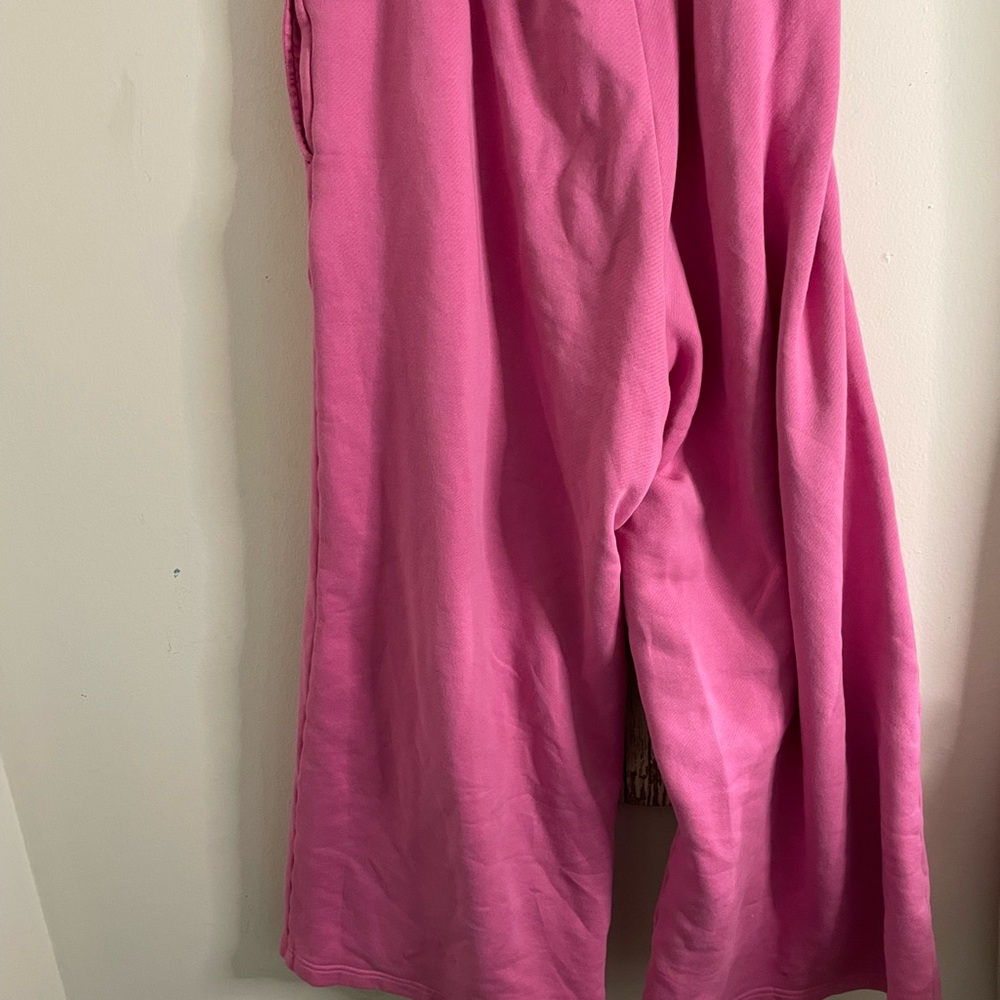 Pink Wide-Leg Pants